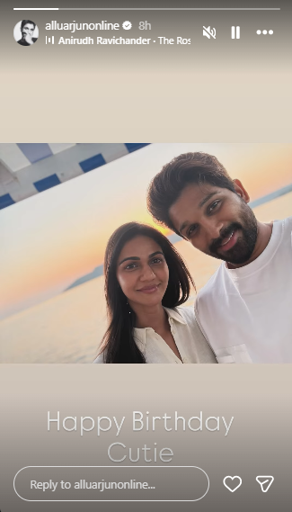 Allu Arjun's IG post