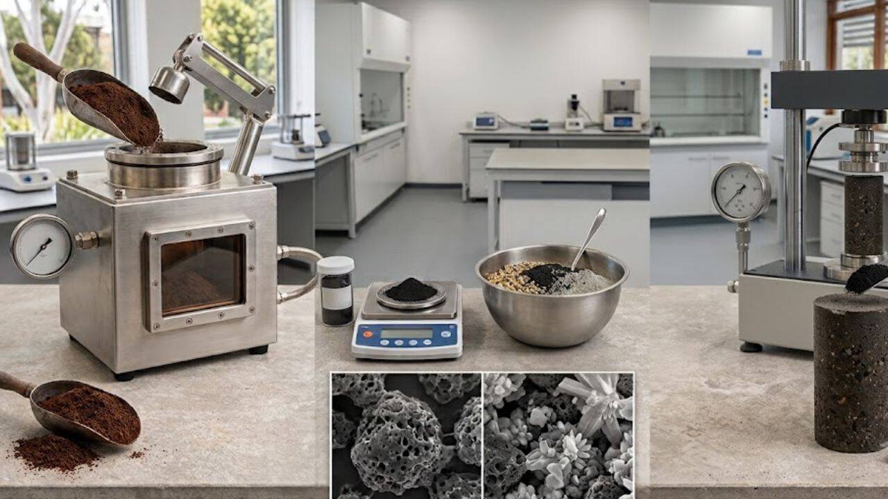 How spent coffee grounds were turned into stronger concrete
