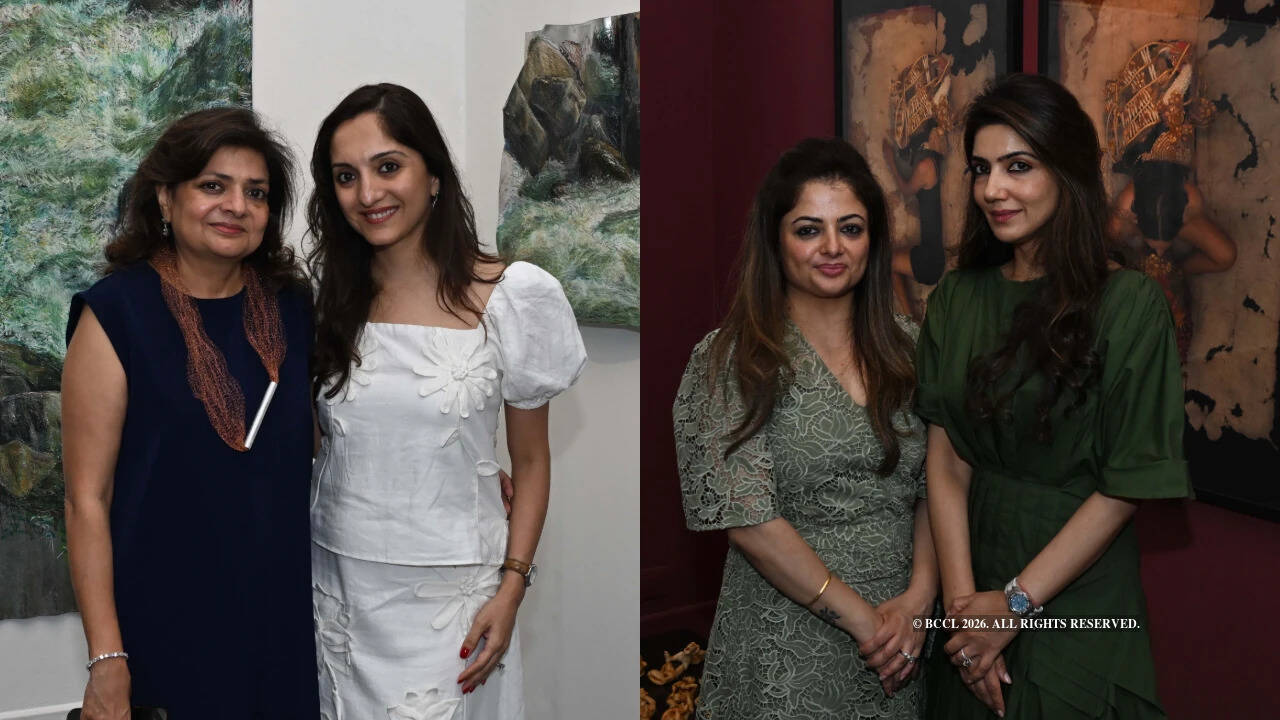 Anahita Taneja and Shefali Somani, Founders, Shrine Empire Gallery and Riddhi Bhalla and Mandiraa Lambba, Founders, Blueprint12 Gallery