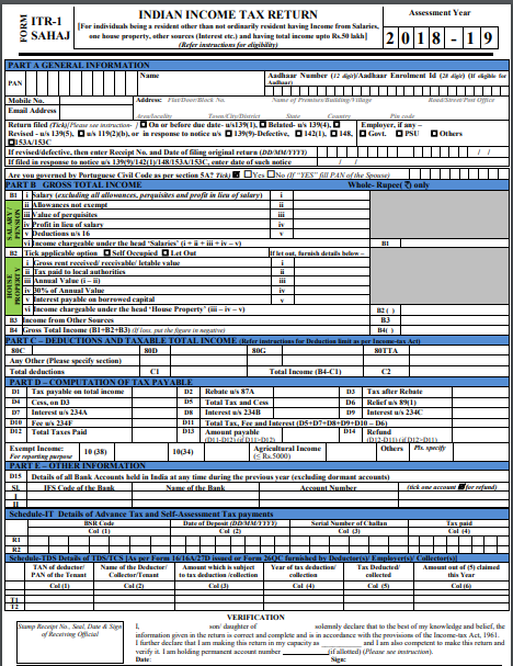 Letter For Not Filing Income Tax Return India