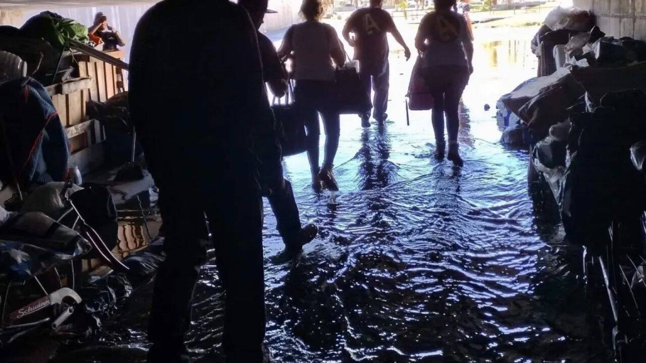 How hundreds of people came to live in Las Vegas flood tunnels