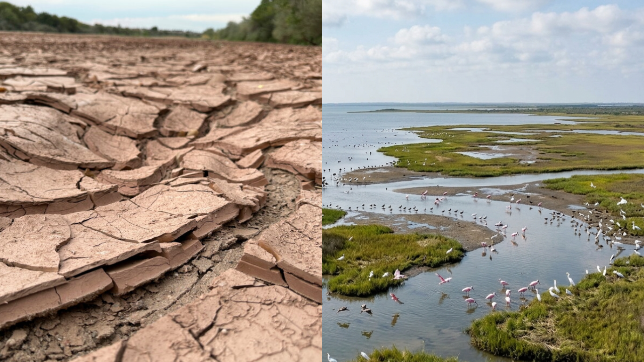 The lost tides left behind dry basins and fading habitat<br>