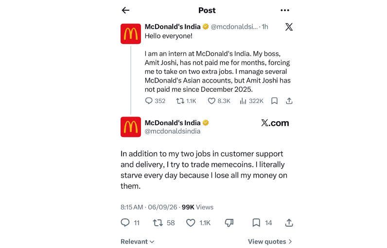 Mc Donald's intern controversy