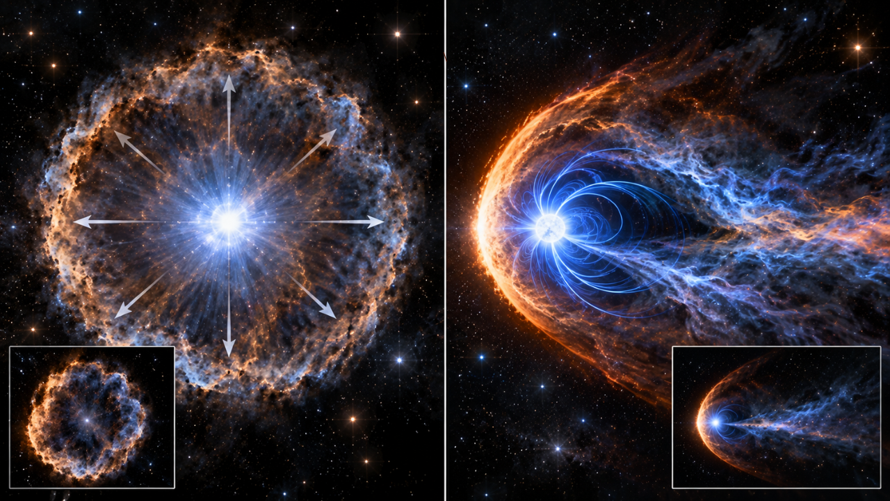 How did astronomers discover the bow shock around a white dwarf