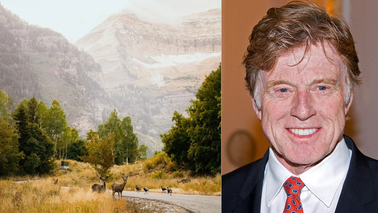 Redford built a family house in 1963 (Image: Left/The Sundance Resort/Right/Wikipedia)