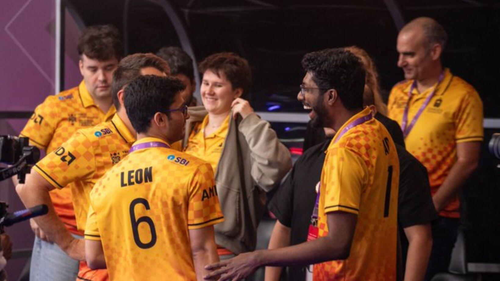 Ganges Grandmasters players celebrate after GCL 2026 title (GCL Photo)