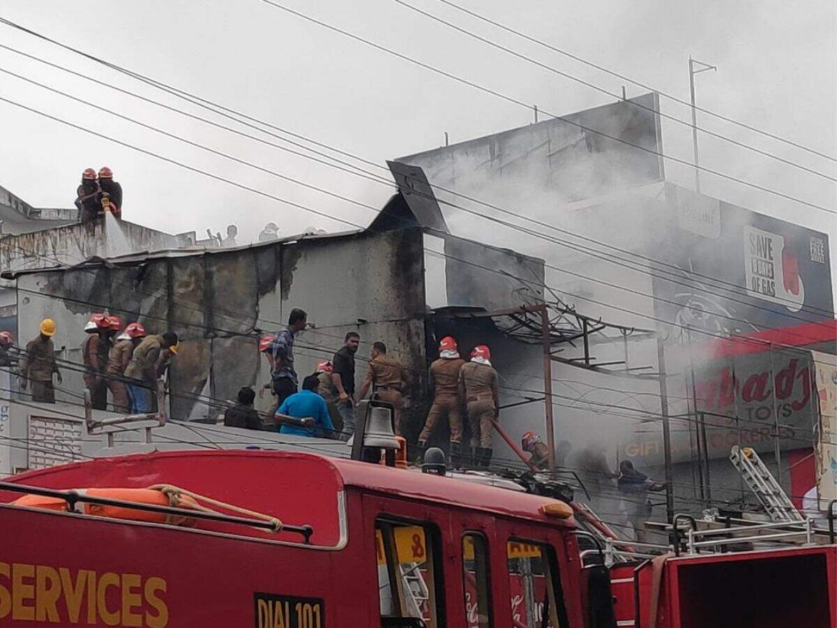 Kochi Footwear showroom gutted in fire Kochi News Times of India