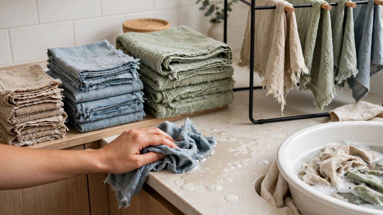 Turn them into reusable cleaning cloths