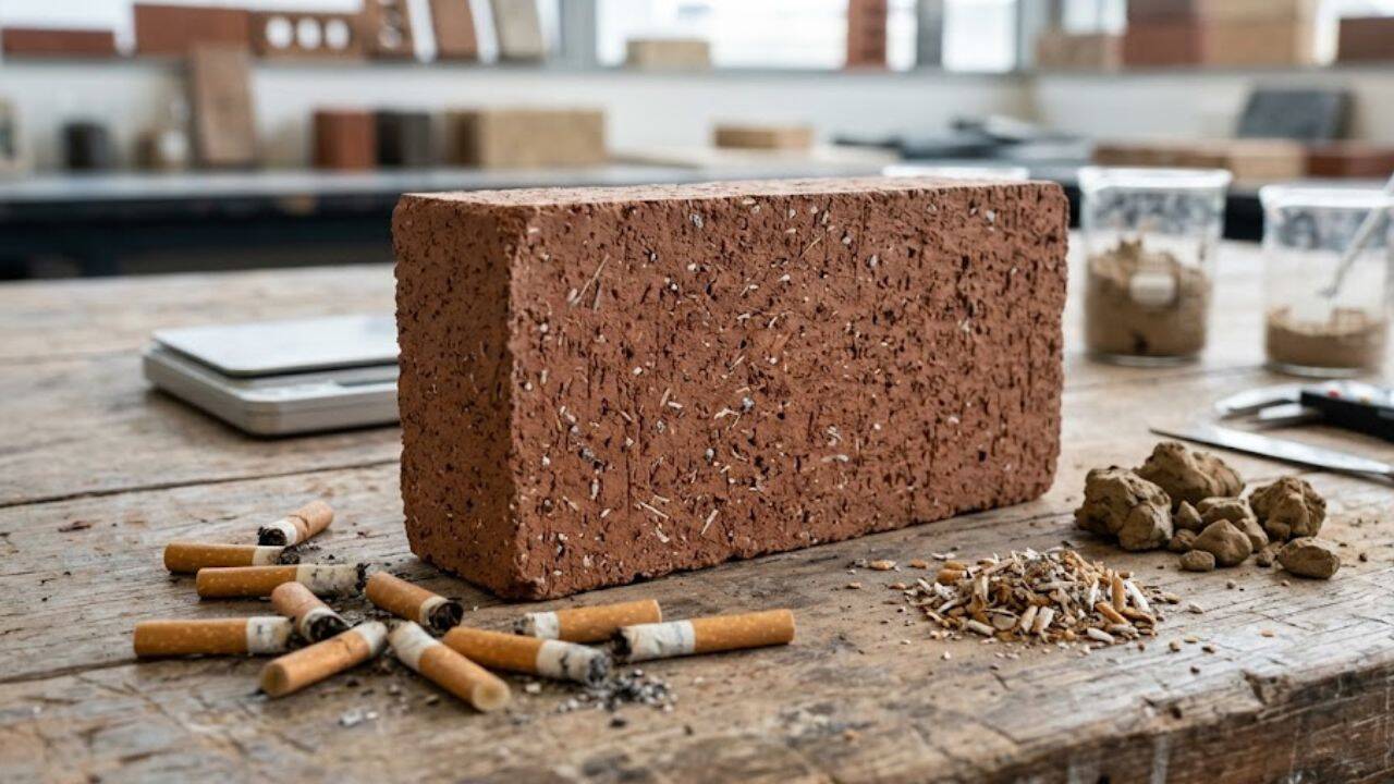 How cigarette waste could be used to make lightweight bricks