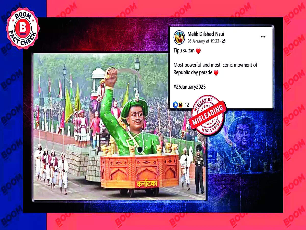 Bust Fake News With Bangalore Mirror: Photo Of Tipu Sultan tableau at R ...
