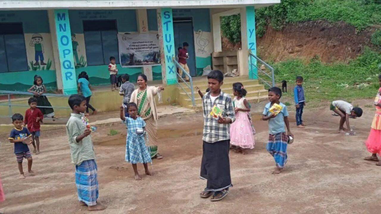 When education began with trust, hygiene and self-care. Image credits: The Better India<br>