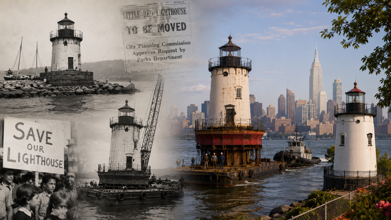 Why New York moved the New Jersey lighthouse to the Hudson River