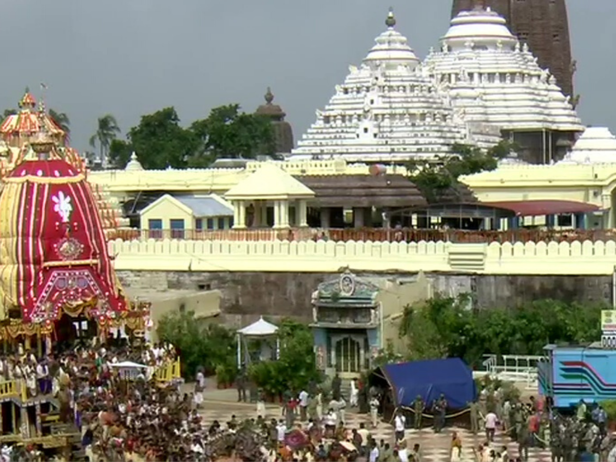 The world famous Jagannath Rath Yatra is being conducted at the abode of th...