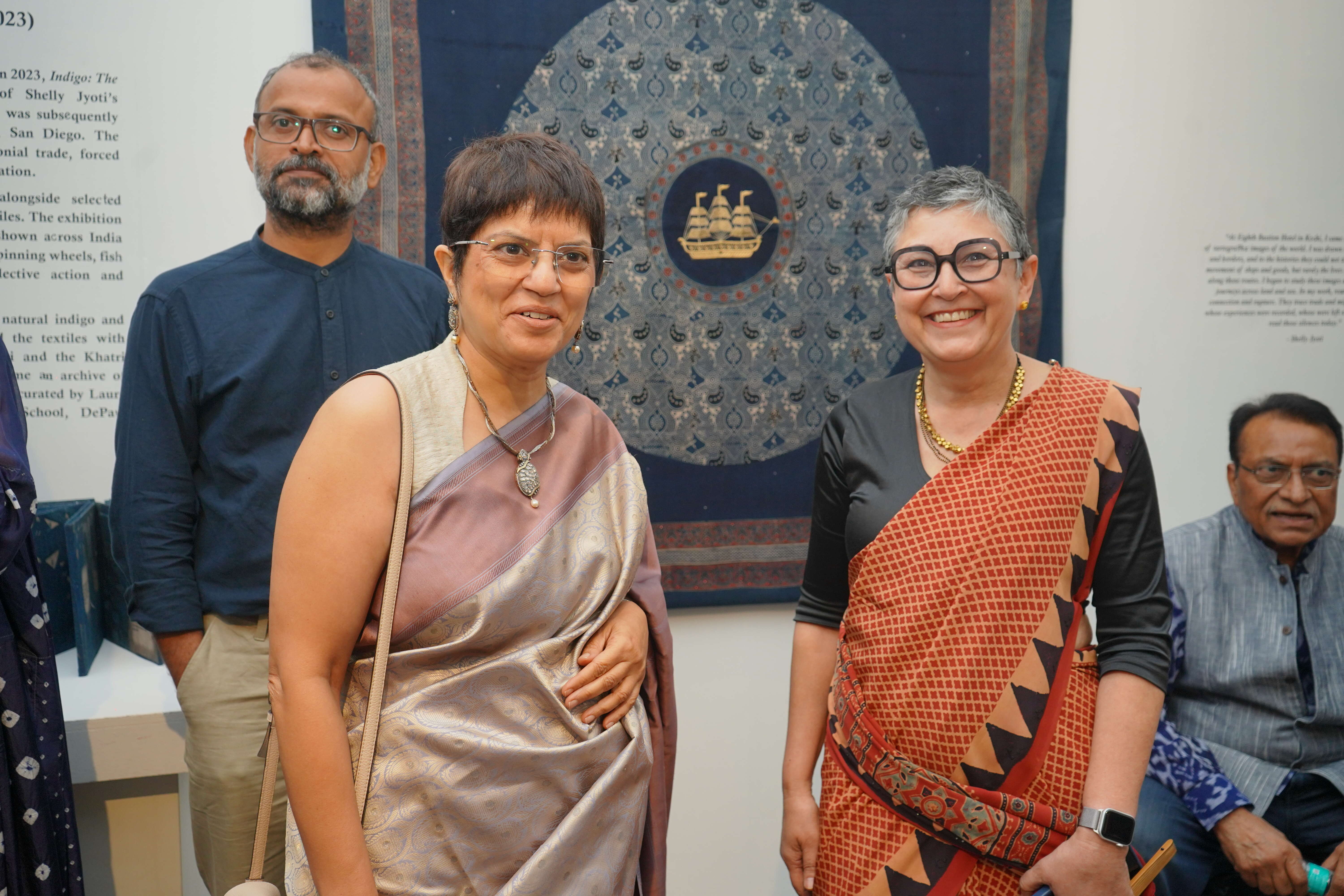 Anuradha Kumra with Curator Prof. Lisa Trivedi