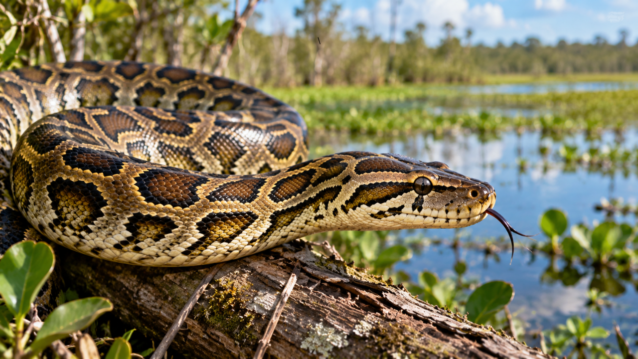 Why are Florida scientists testing Burmese python lures