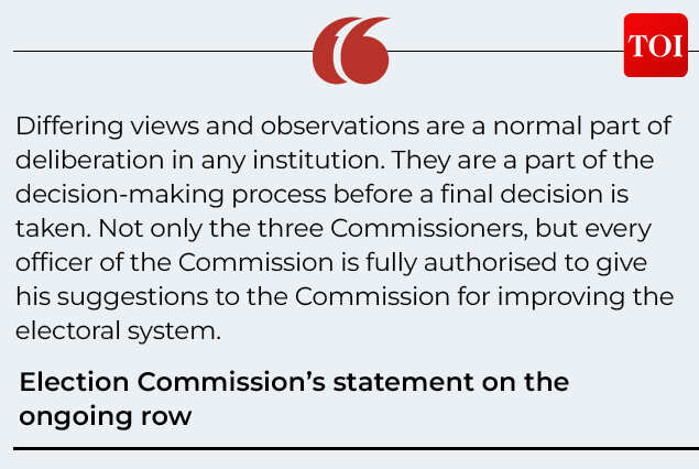 EC's statement on SIR row