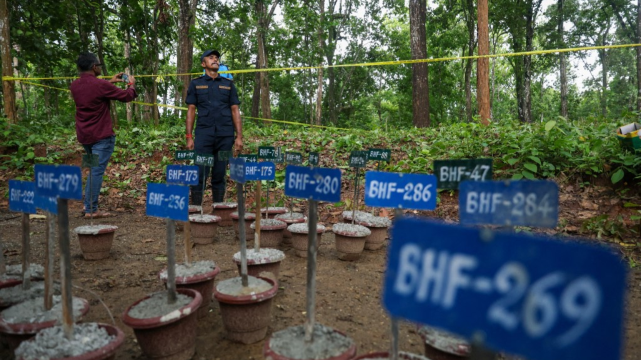 Each unidentified victim is assigned a unique identification code, while the burial location is recorded so the remains can be traced later.