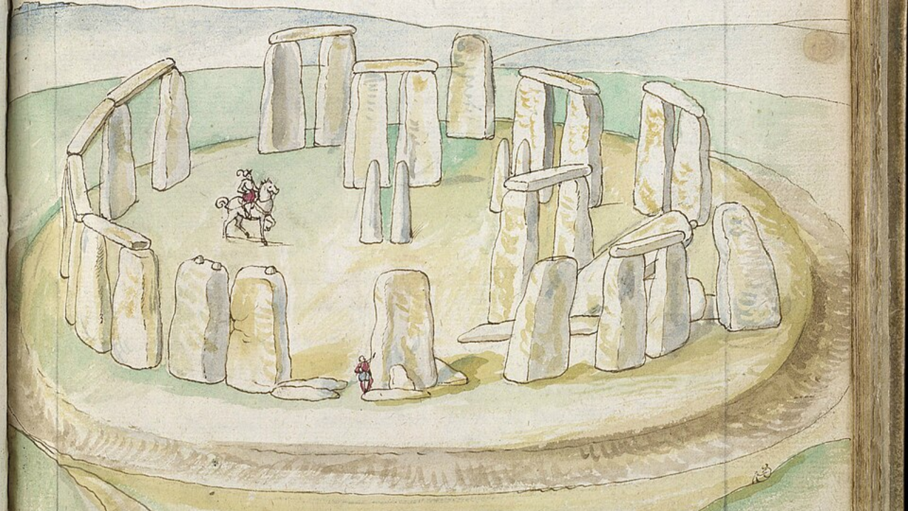 Watercolour of Stonehenge by Lucas de Heere, 1574 (Image: Wikipedia)