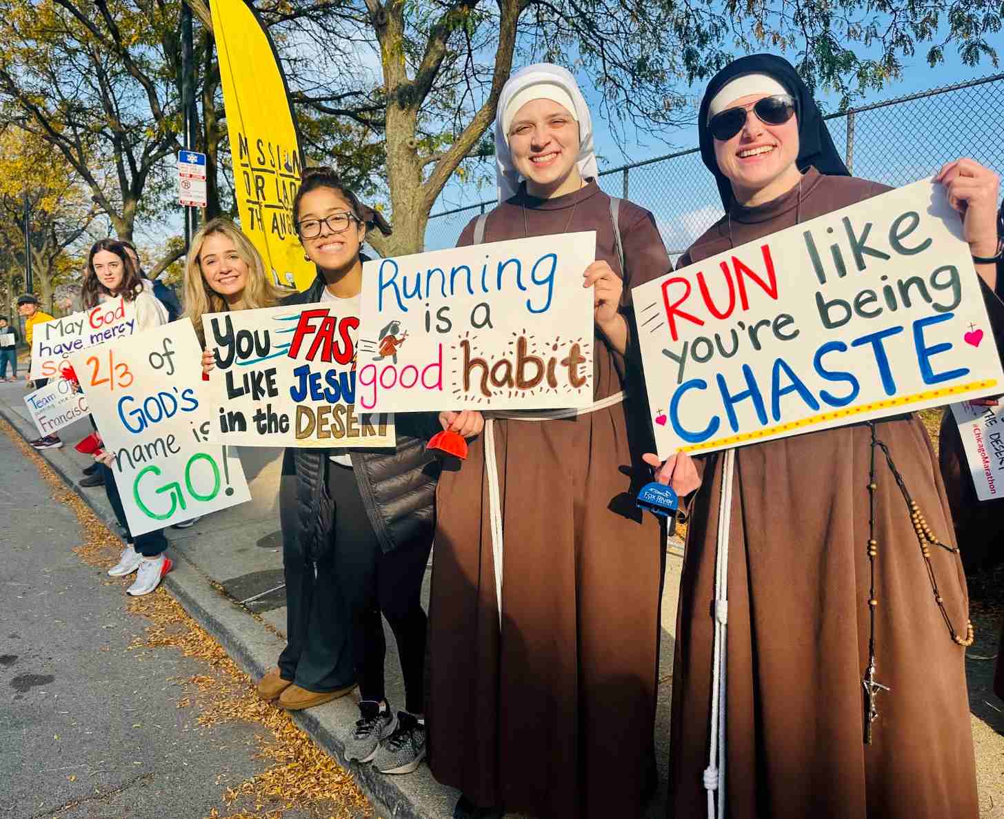 Every mile matters: Sister Stephanie Baliga continues running to support a Chicago food pantry.