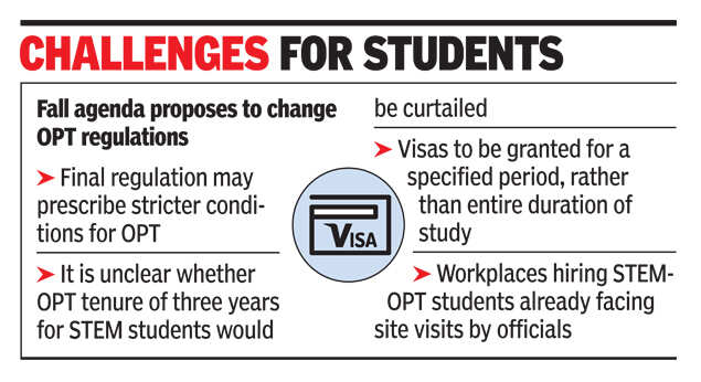 Image result for US set to tighten work norms for international students