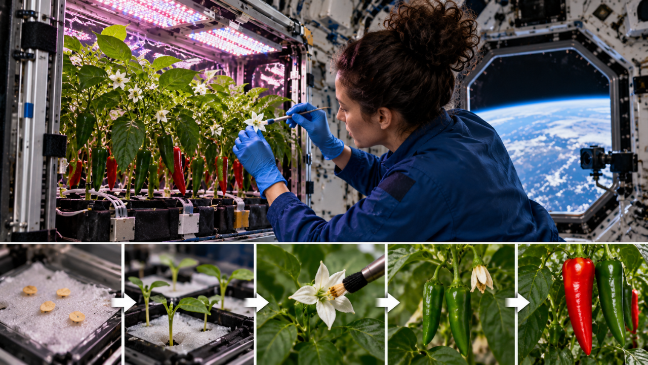 How did Nasa get Hatch chile peppers to fruit in space