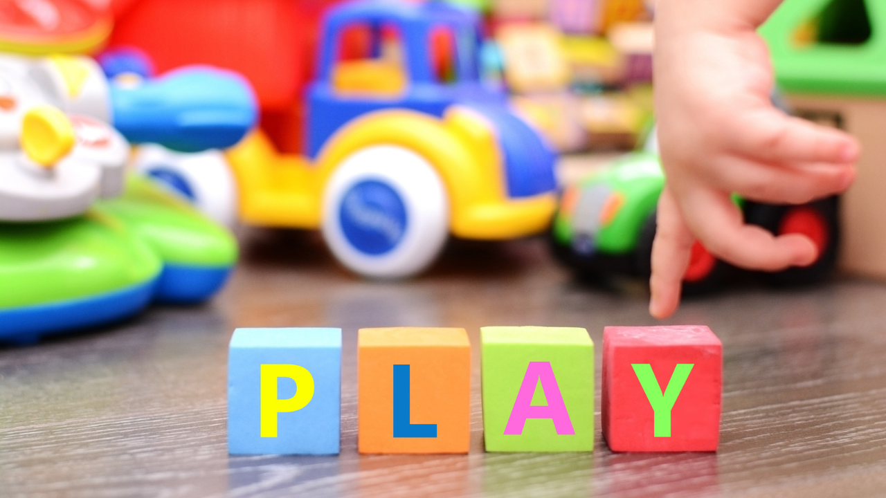 Lining up toys can be a normal part of toddler play and exploration.