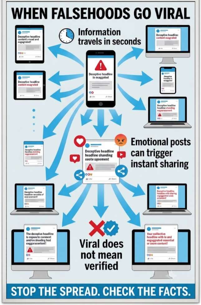 It is essential for individuals to adopt cautious practices to combat misinformation effectively