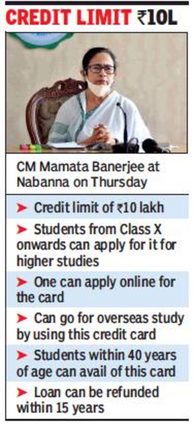 Bengal Student Credit Card To Roll Out By June 30 Kolkata News Times Of India