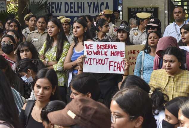 Protest on women's safety in Delhi