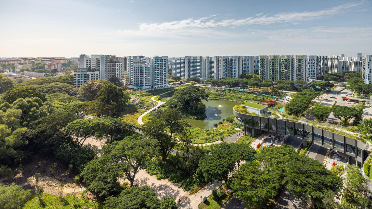 The lake is actually a giant stormwater reservoir<br>
