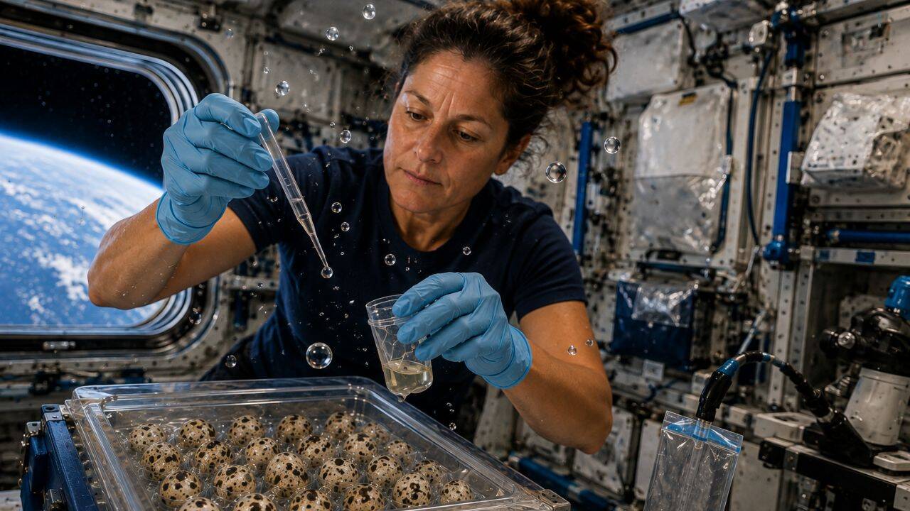 The embryos grew in an environment unlike anything on Earth