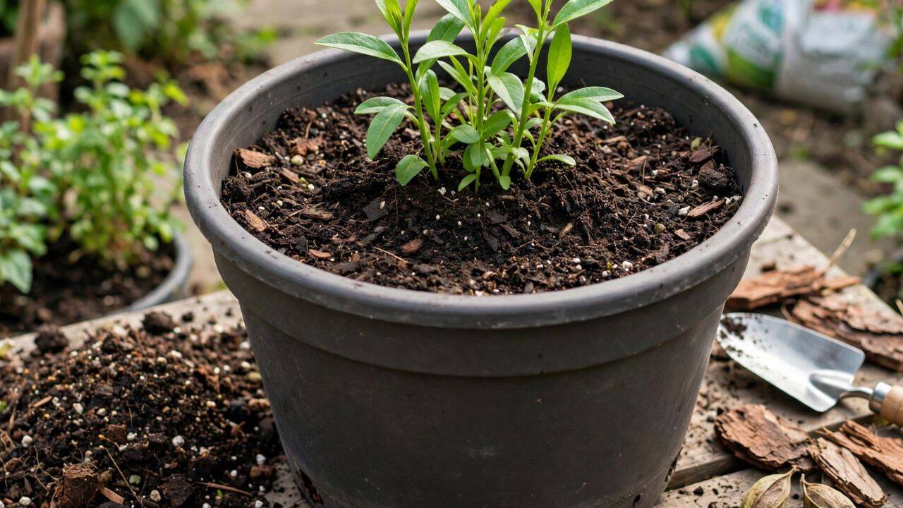 Choose a suitable pot and soil<br>