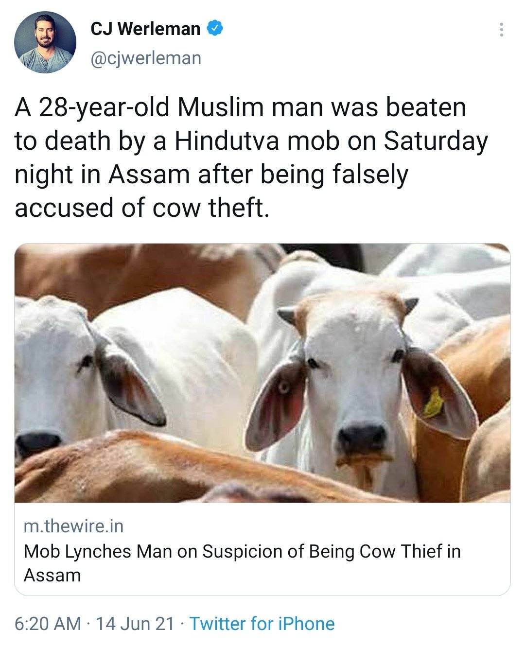 Fact Check Assam Mob Lynching Victim Is Not Muslim News Shared With False Communal Spin 