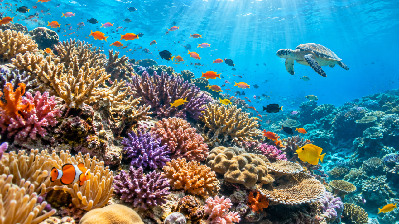 Fourth global coral bleaching event affected 84.4% of reef area<br>