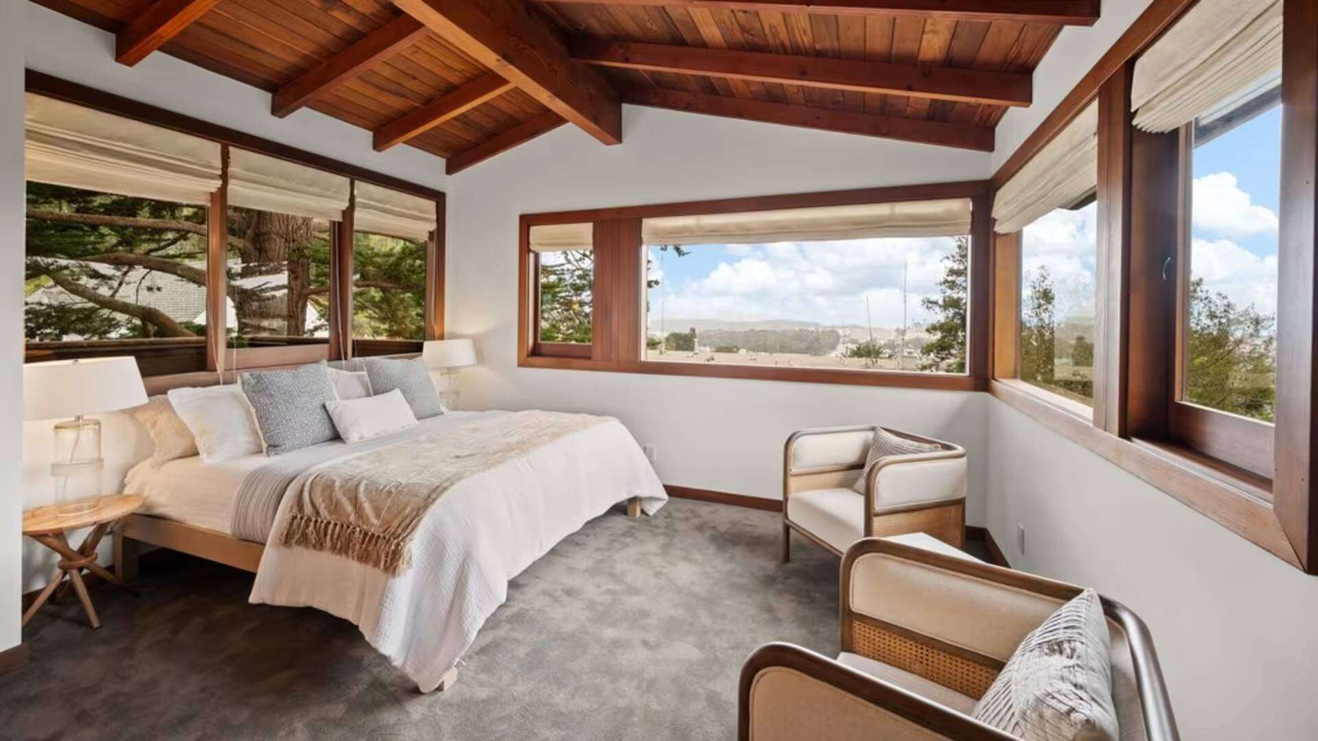 A renovated San Francisco property tied to Gavin Newsom’s childhood is seeking $4.5 million, complete with Golden Gate Bridge views and a buildable second lot.