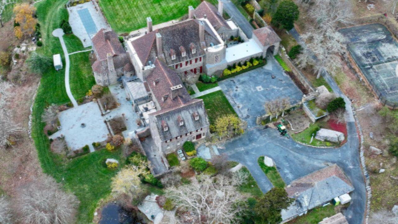 The property covers 27 acres and includes a 24,000-square-foot stone mansion with 12 bedrooms and 10 bathrooms. (Photo: Instagram)