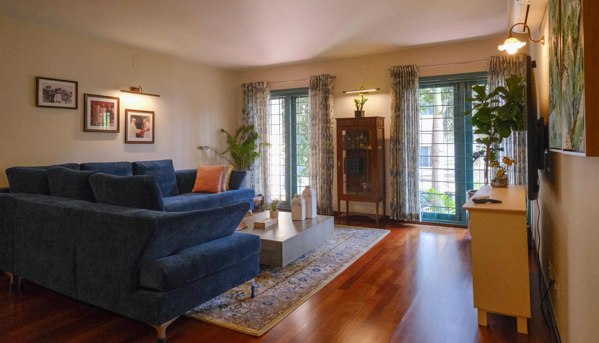 The cozy living space