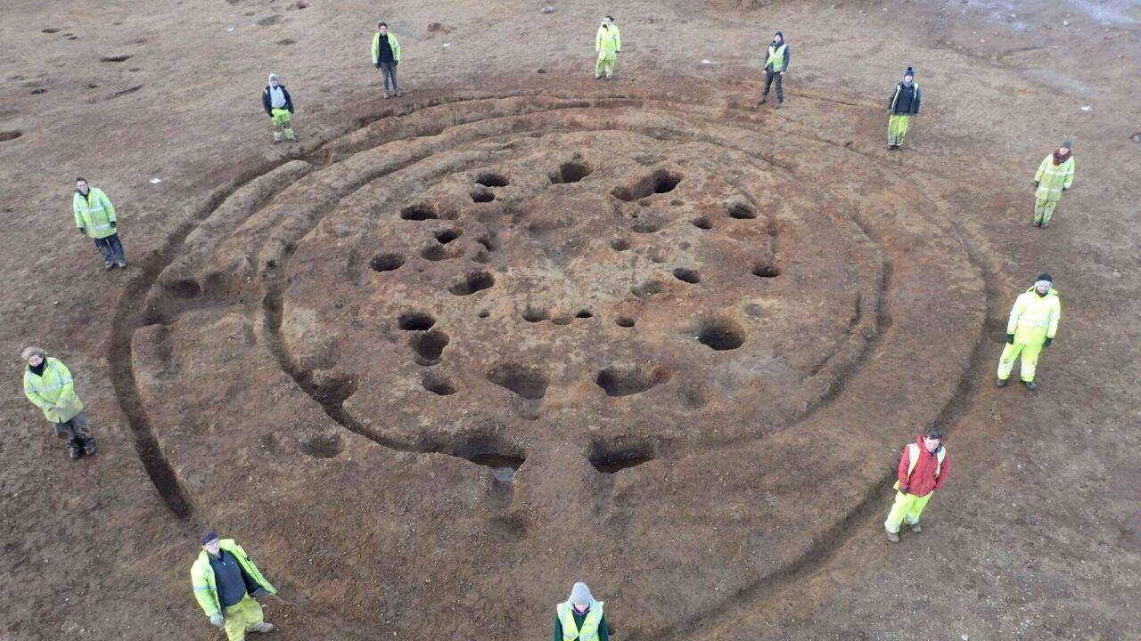 Discovery beneath the modern housing development in Scotland