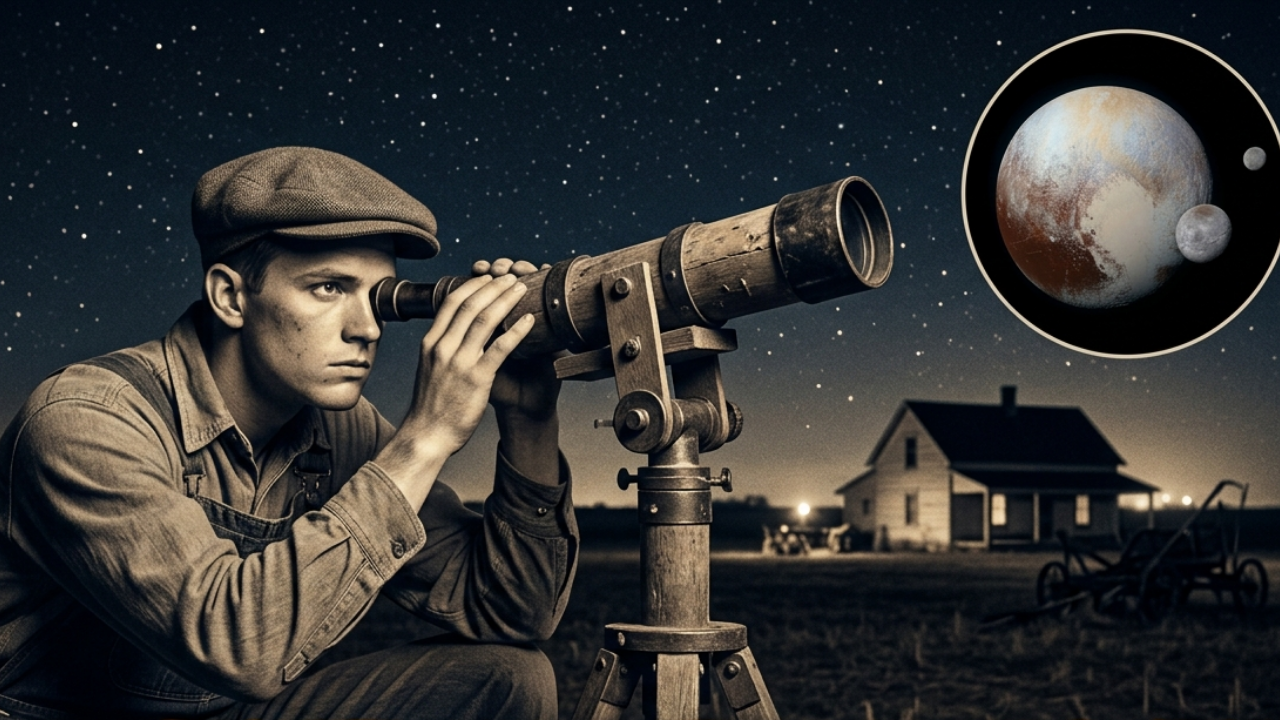 A Kansas farm boy built his own telescope from old car and farm parts<br>