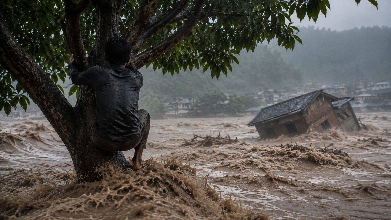 “Had there been no mango tree, I would have been washed away”