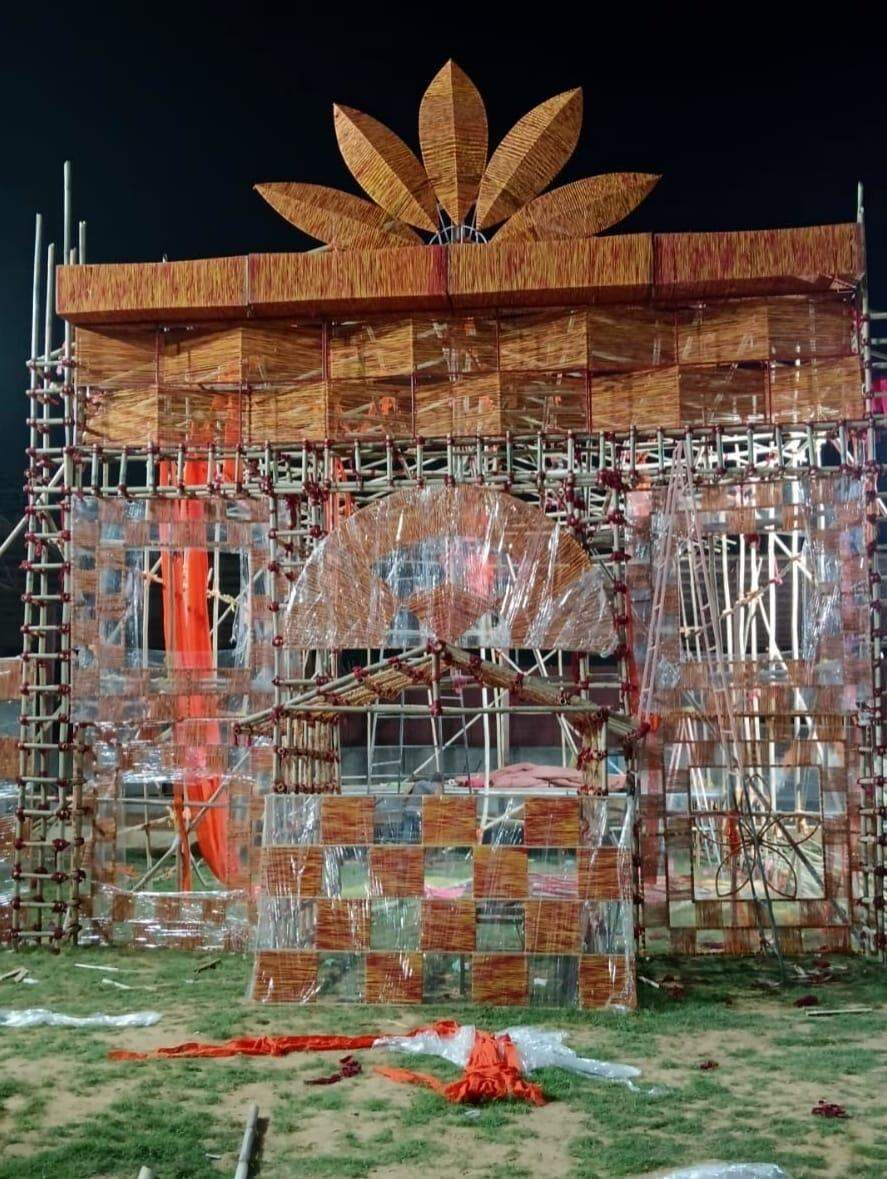 In Murlipura, Sarbojonin Puja Utsav Samiti is preparing a pandal themed Rauli-Mauli (2).jpeg