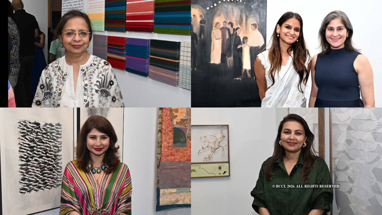 Clockwise: Renu Modi, founder Gallery Espace, Roshini & Parul Vadehra, co-directors, Vadehra Art Gallery, Rasika Kajaria of Exhibit 320 and Bhavna Kakar, founder, Latitude 28