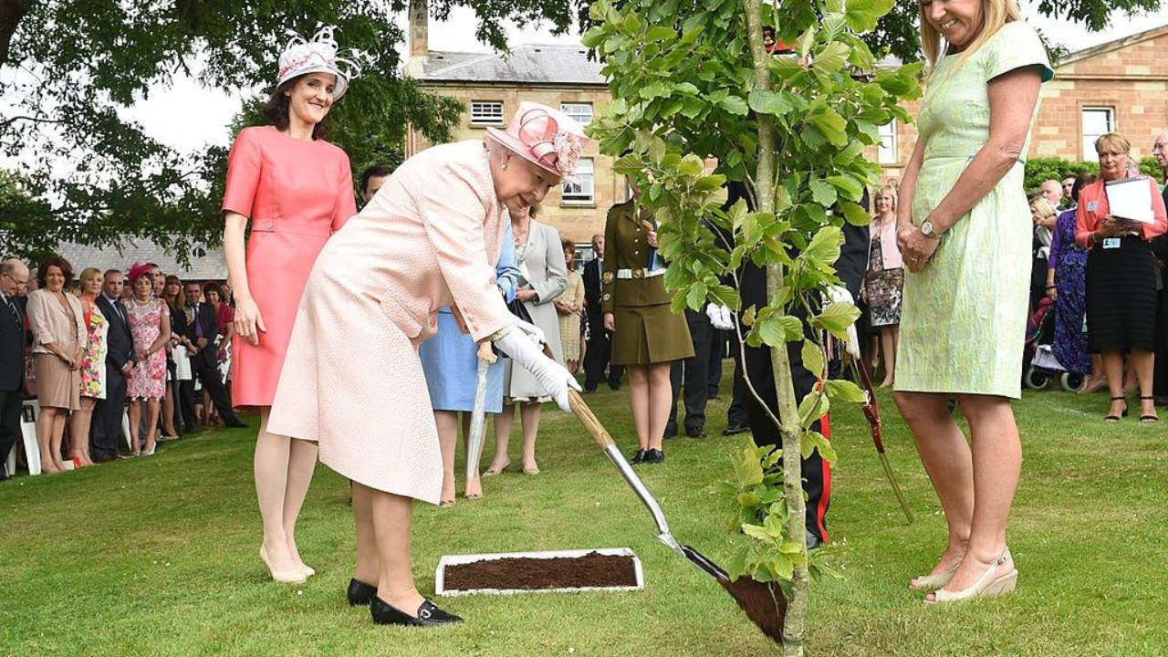 Queen Elizabeth II launched the tree-planting project in 2021