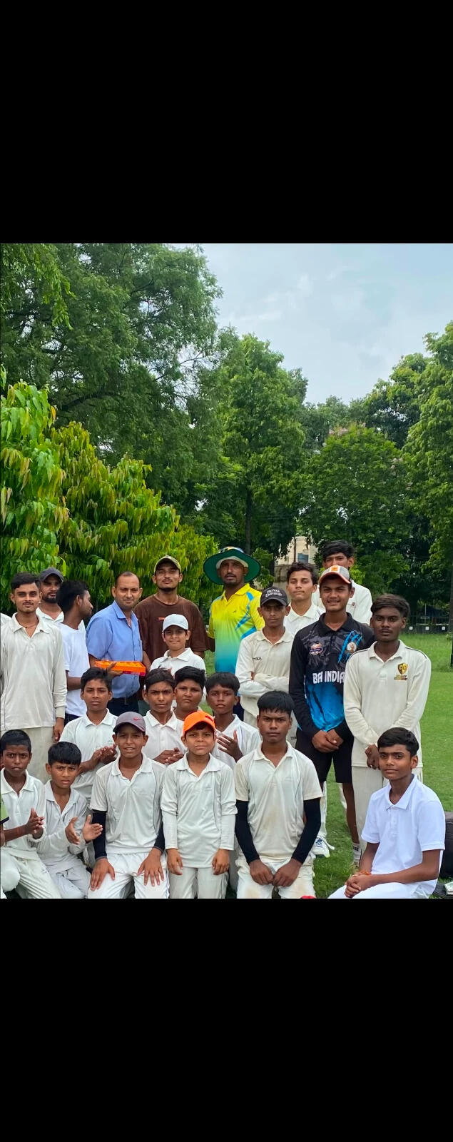 Shubham Gautam with his coach Ankit Kumar Rajput