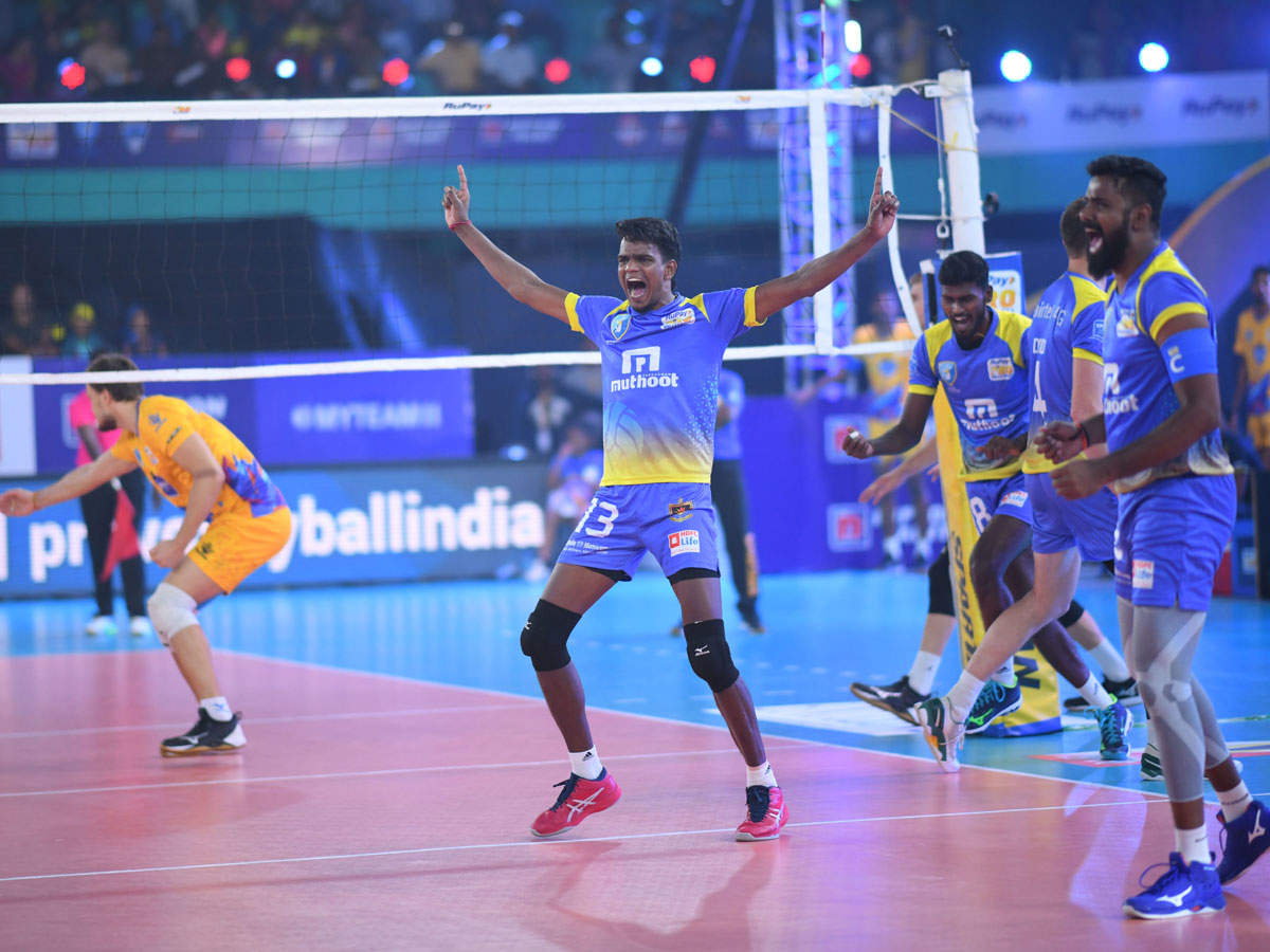 Pvl Pro Volleyball League Kochi Blue Spikers Register A Comeback Win Over Chennai Spartans