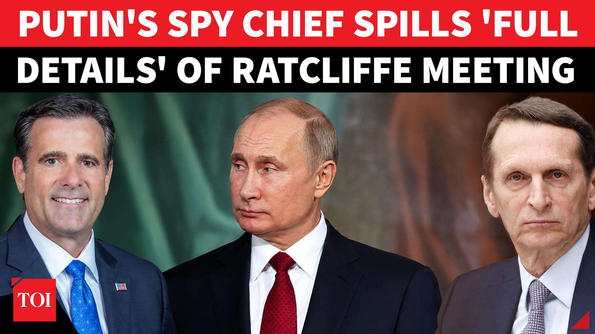 Putin’s Spy Chief BREAKS COVER on Ratcliffe Talks! CIA Boss’ SECRET Moscow Mission OUT | Watch