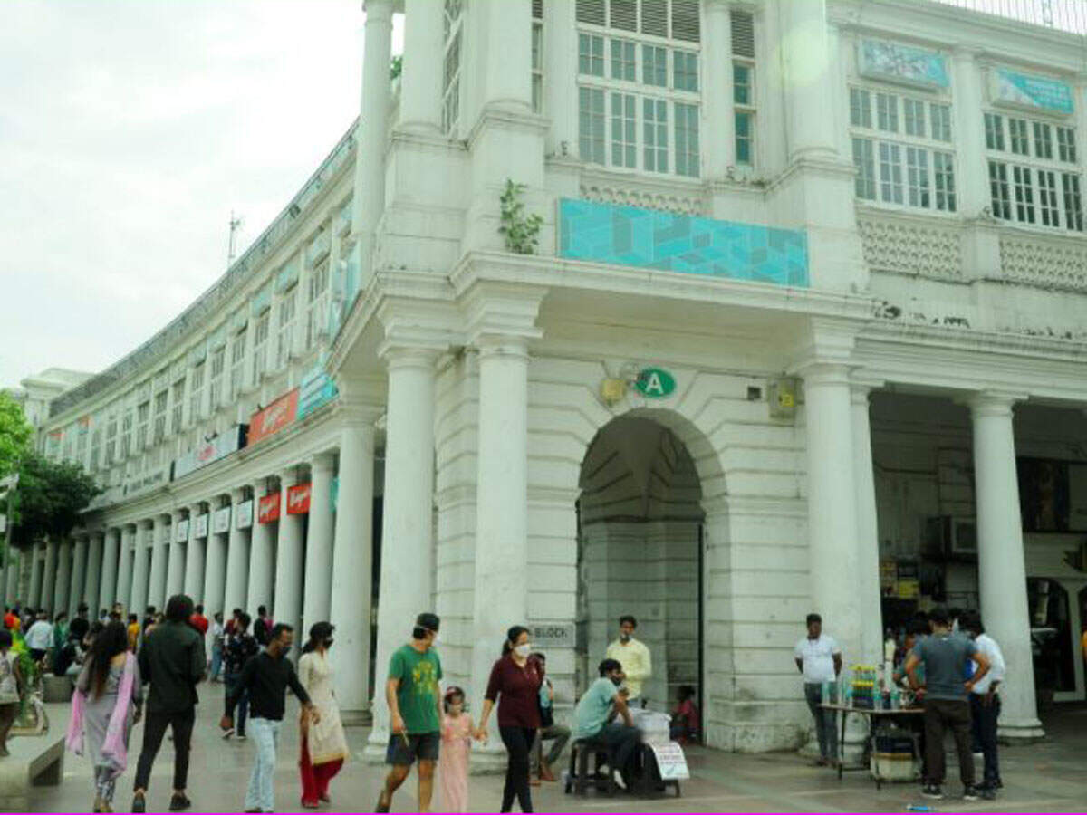 Shopppers at CP as Delhi government announced re-opening of restaurants in New Delhi on Sunday. TOI PHOTO: RAJESH MEHTA