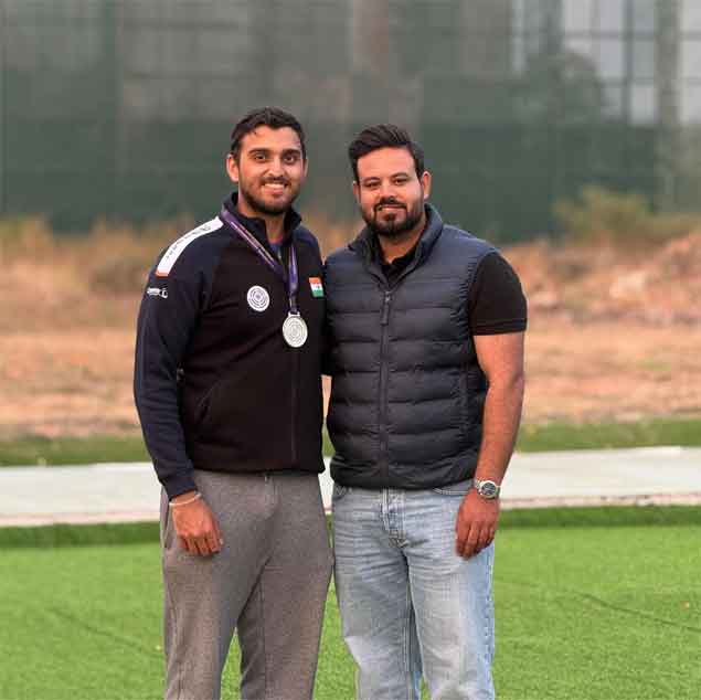 Shapath with his Coach<br>
