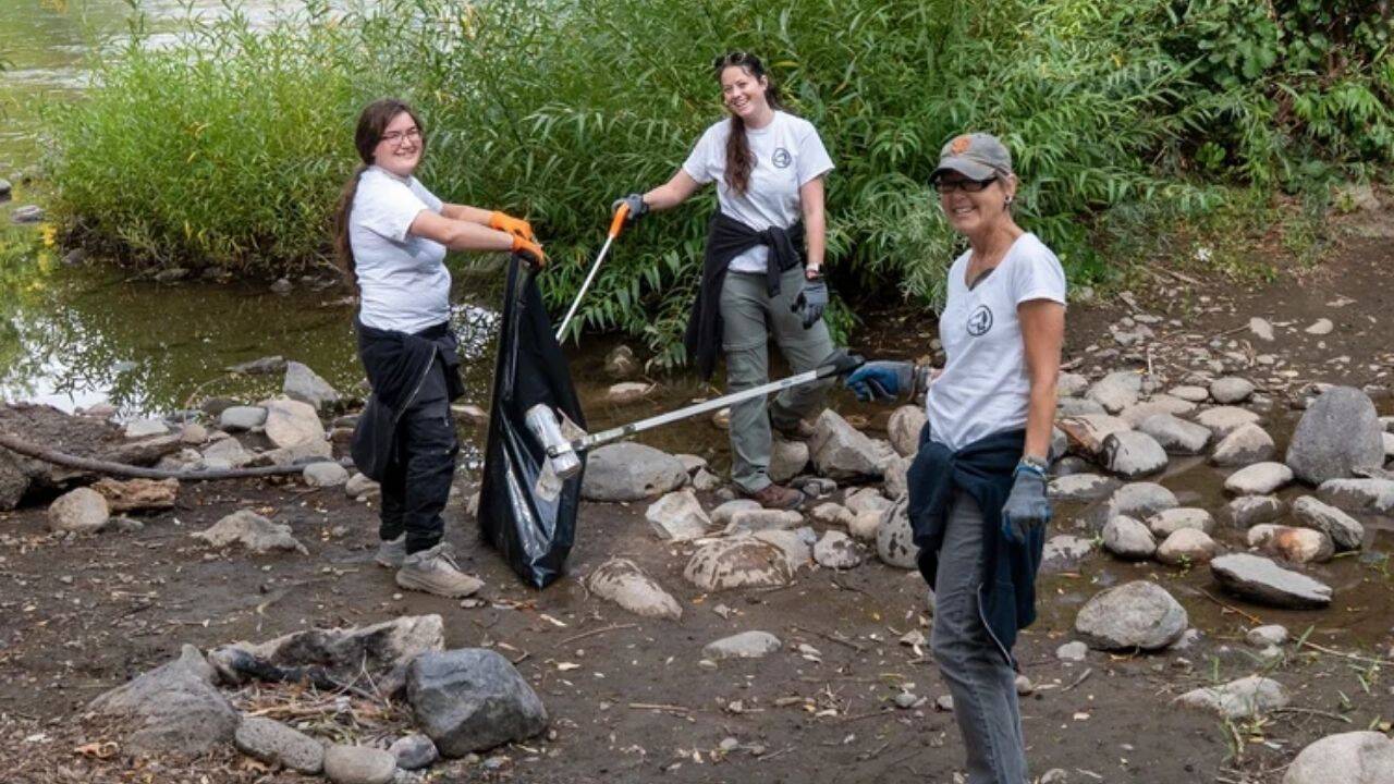 2,500 pounds of litter came directly from the river<br>