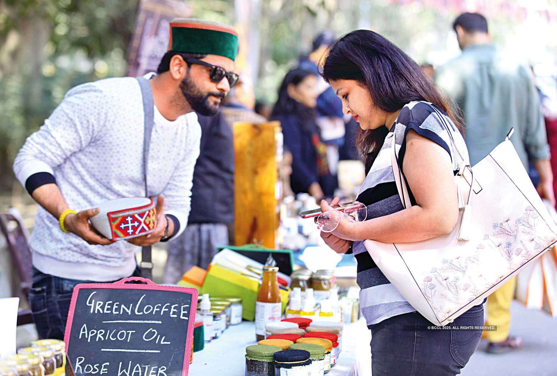 Most of the vendors at the market are urban farmers